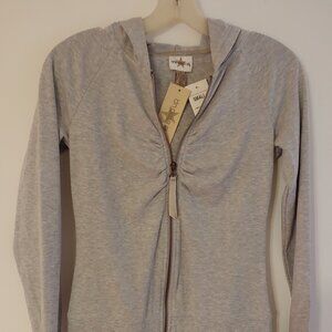 One Step Up Grey Full Zip Hoodie